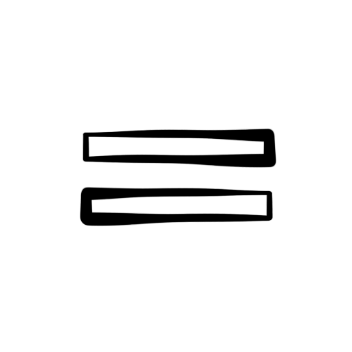 Equal sign clipart