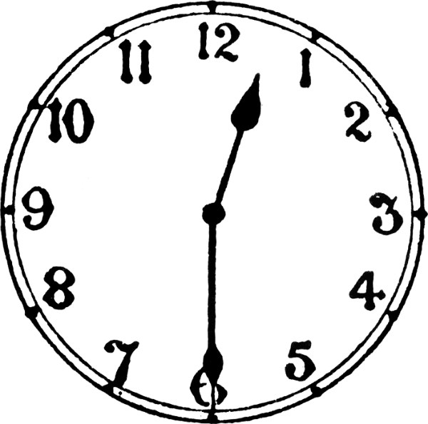 Analog Clock Clip Art - Tumundografico