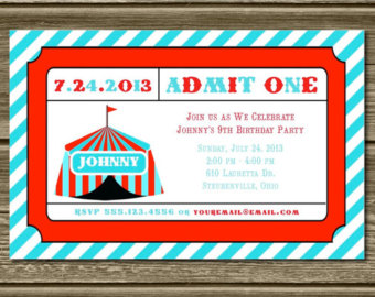 Carnival Ticket Invitation Template