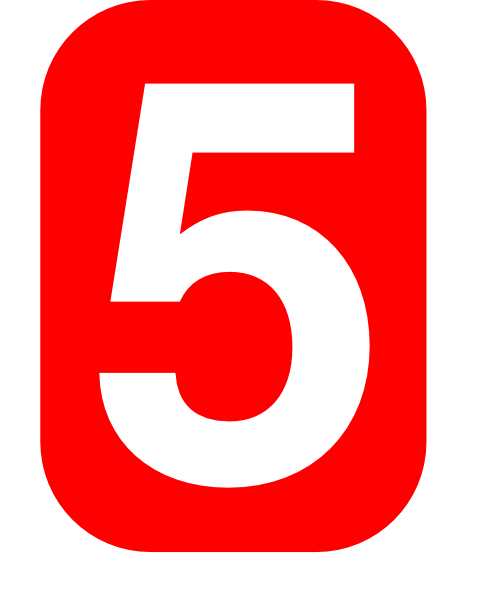Number 5 Clip Art - vector clip art online, royalty ...