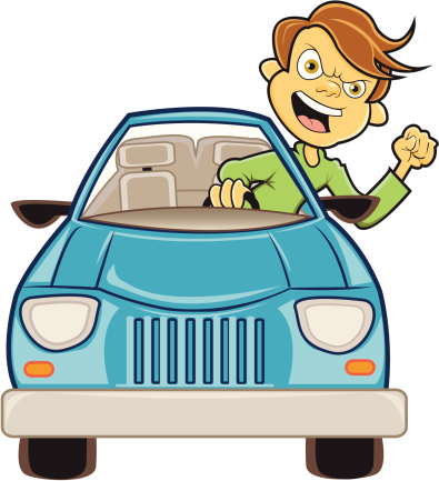 Road Rage Clip Art, Vector Images & Illustrations