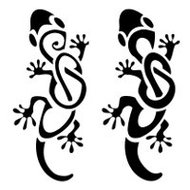Gecko Stencil Clipart - Free to use Clip Art Resource