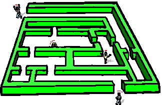 Corn maze clipart