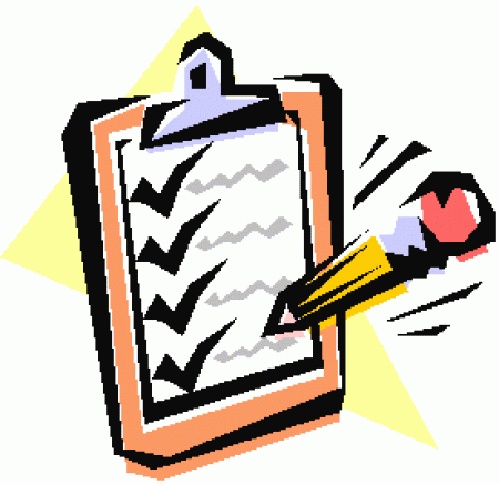 Homework agenda clipart