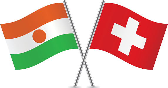Silhouette Of A Swiss Flag Clip Art, Vector Images & Illustrations ...