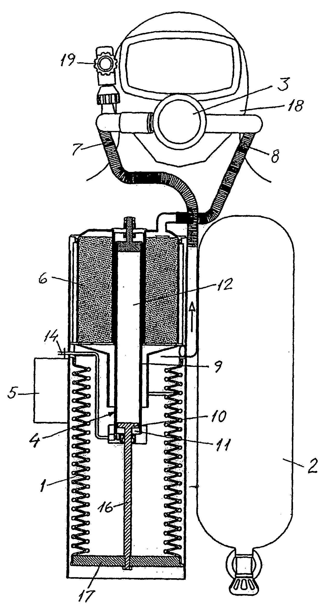 Patent US20080216836 - Portable Breathing Apparatus for Divers ...