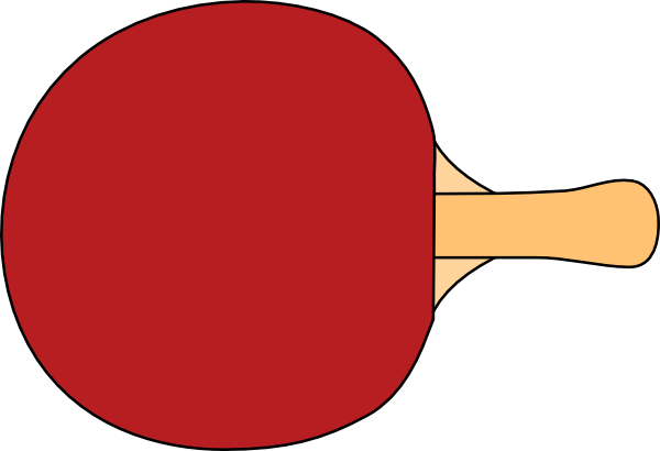 Table Tennis Racquet Clip Art - vector clip art ...