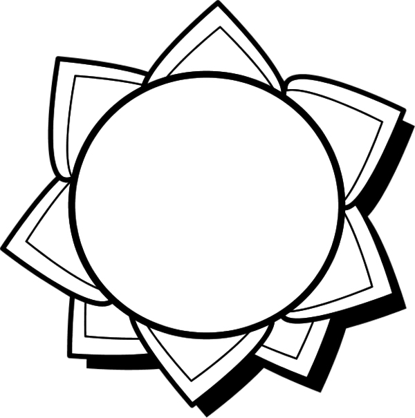 Small Sun - vector Clip Art
