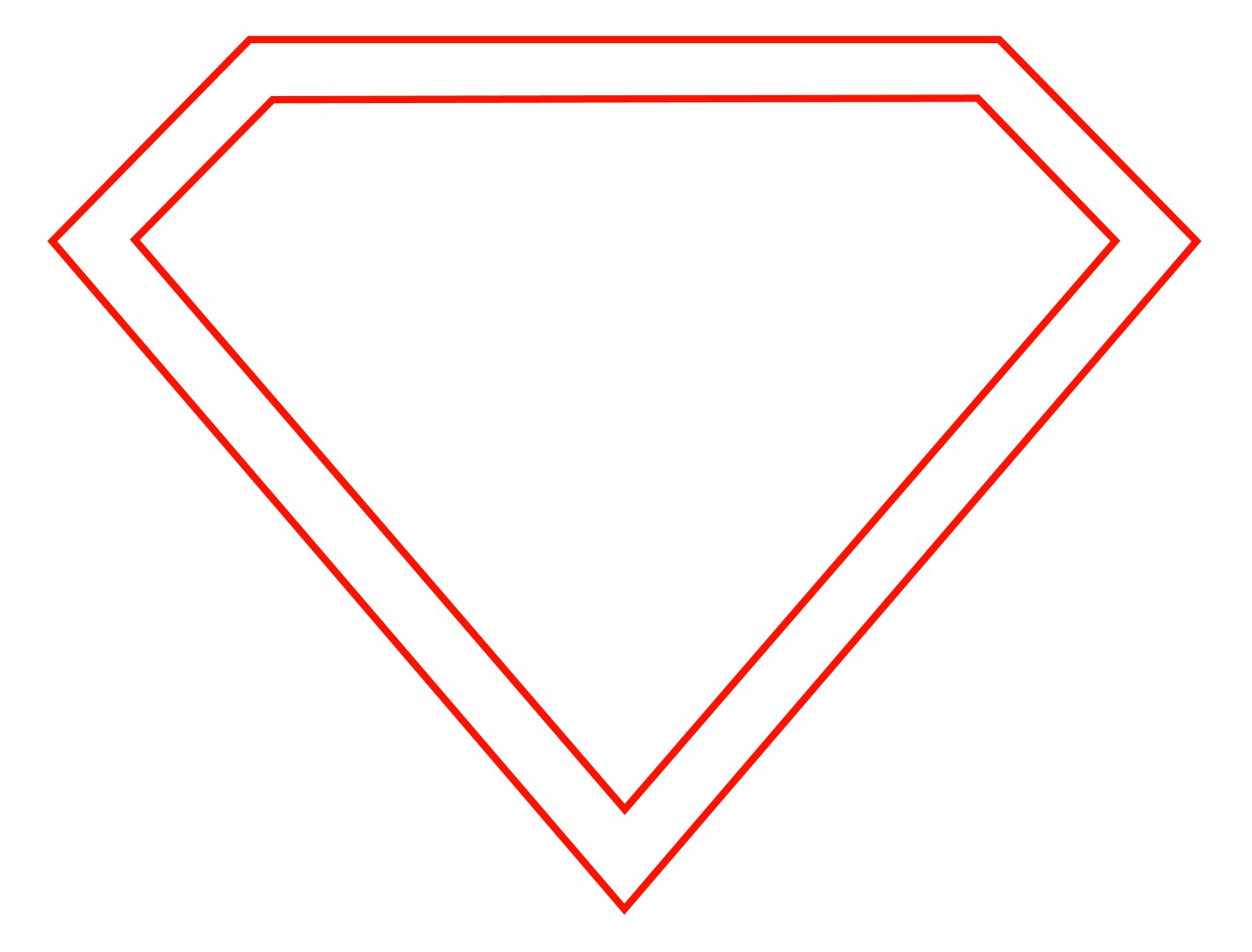 How To Draw The Superman Logo - Draw Central