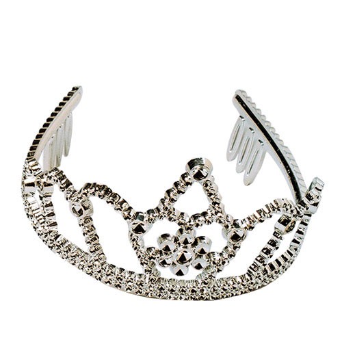 Metallic Silver Plastic Tiaras - Wholesale Novelty Toy, Party ...