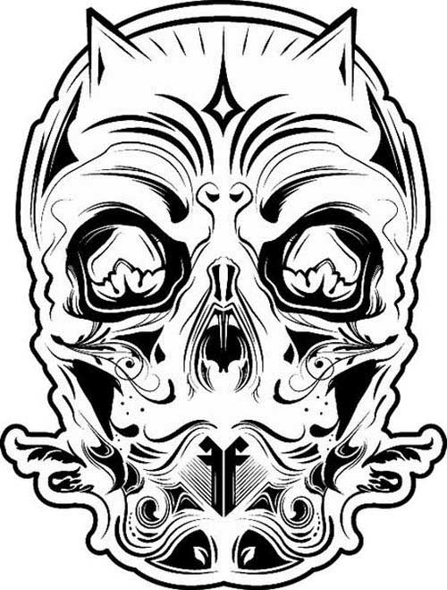 A Collection Of Free Vector Skulls - Designbeep