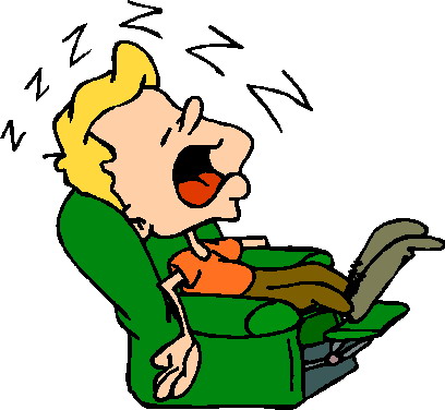 Clipart - Slapen in stoel zzz