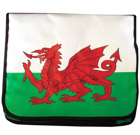 Welsh Flag Satchel - Welsh Gifts