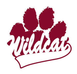 Maroon Wildcat Paw Print
