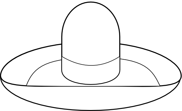 Cowboy Hat Outline
