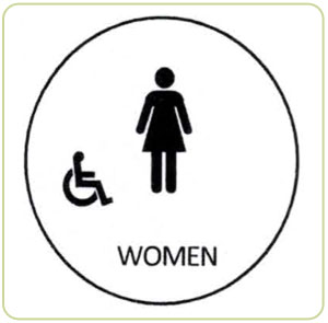 ABS Restroom Door Signs for ADA Guidelines