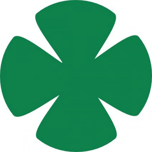 Rose Green Four Petals Clip Art | Free Vector Download - Graphics,