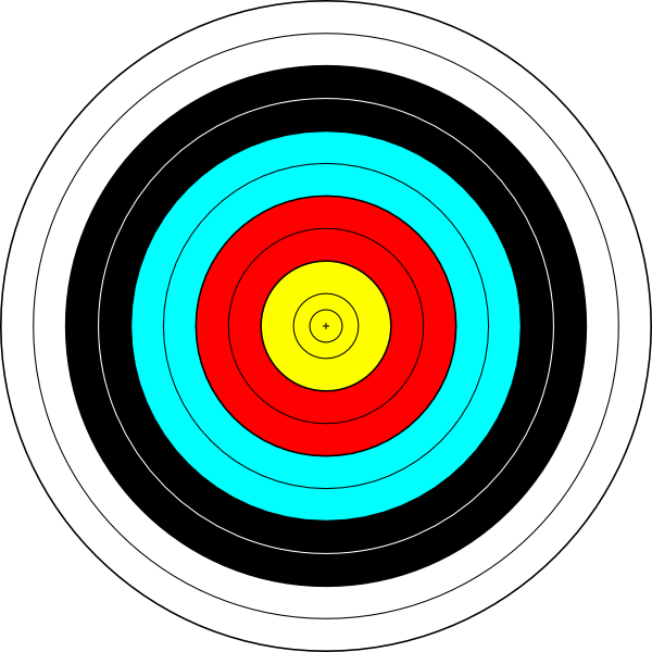 Archery Target clip art Free Vector
