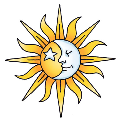 Moon And Sun Design - ClipArt Best