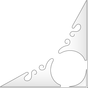 Flourish Three, Lower Right Corner clip art - vector clip art ...