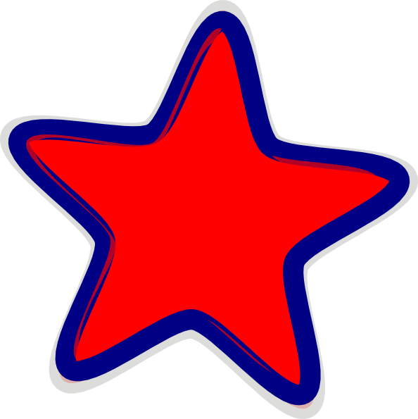 Red Star Clip Art - vector clip art online, royalty ...