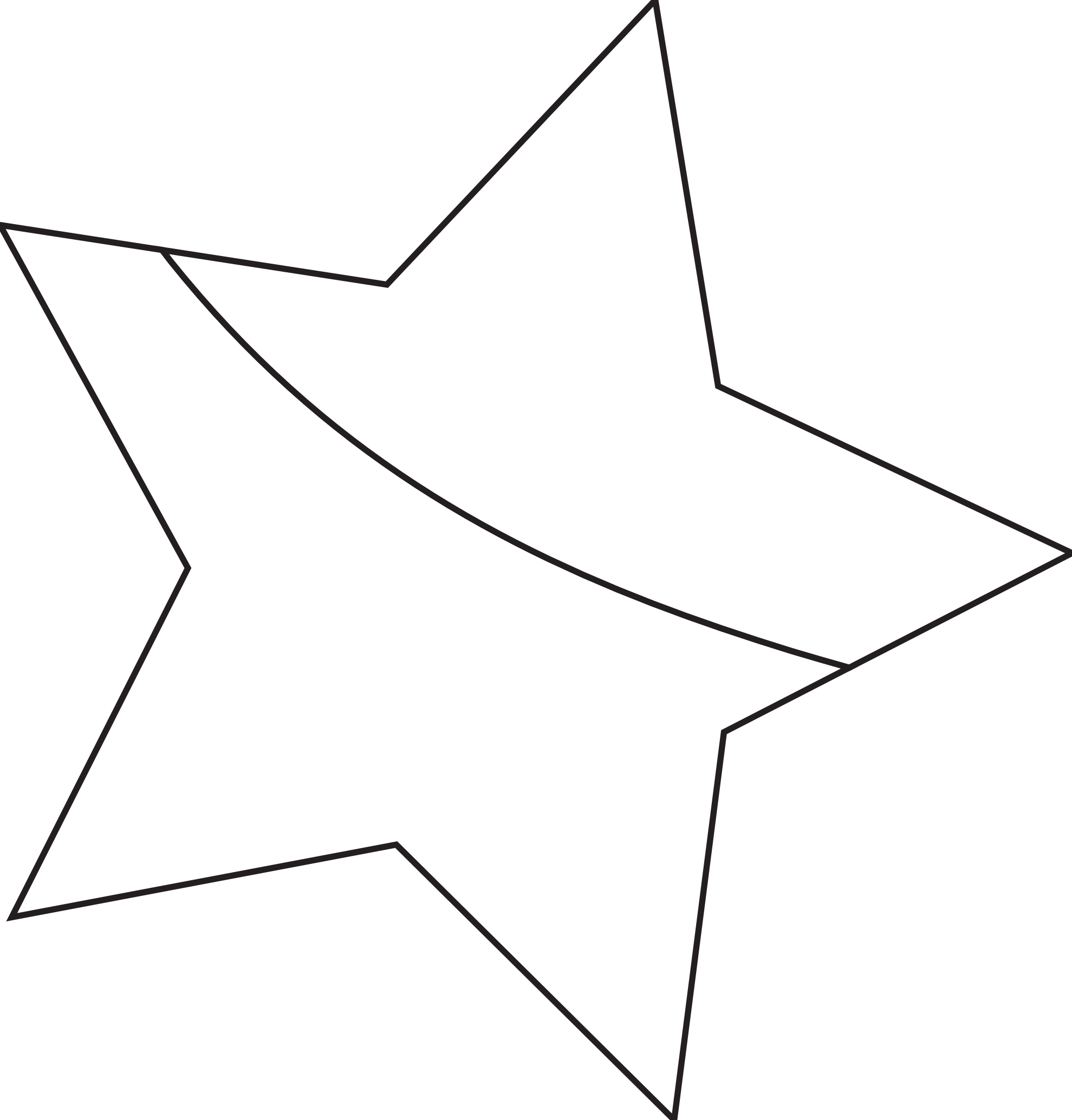 Star Black And White