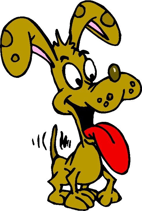 Happy Dog Wagging Tail Clip Art