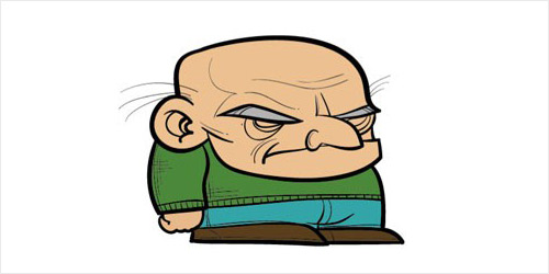 Old Man Caricature - ClipArt Best