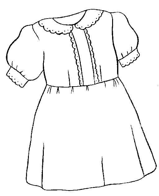 School Clothes Clipart Black And White - Free ...