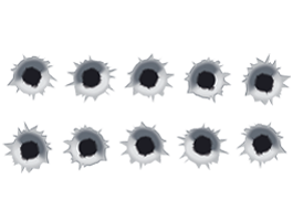 Download PNG image: bullet shot hole PNG image
