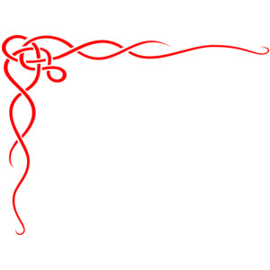 Red Celtic Border clip art - Polyvore