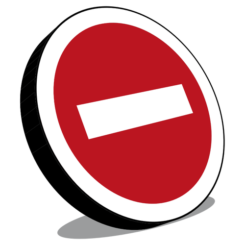 Ground no entry sign vector clip art | Public domain vectors