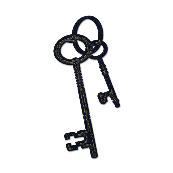Skeleton key clipart transparent background
