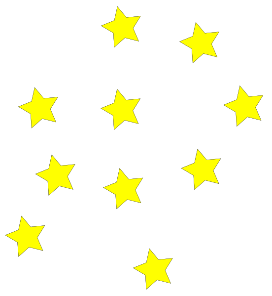 Yellow star clip art