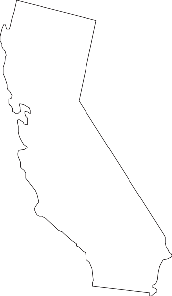 California Outline Clip Art - vector clip art online ...