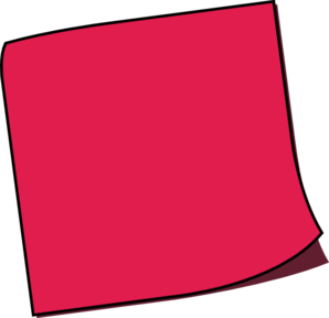 Off Red Sticky Note Clip Art - vector clip art online ...