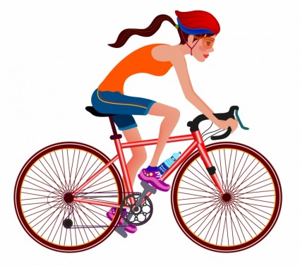 Kids Riding Bikes Clipart - Free Clipart Images