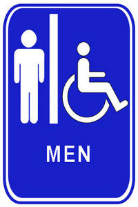 Mens restroom clipart