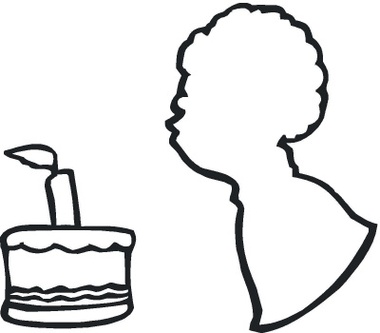 Birthday Cake Outline Clipart - Free to use Clip Art Resource
