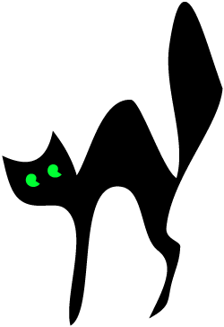 Halloween Black Cat Clipart