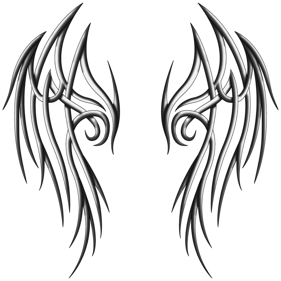 Tribal Angel Wings Tattoo Designs - Best Tattoo Design
