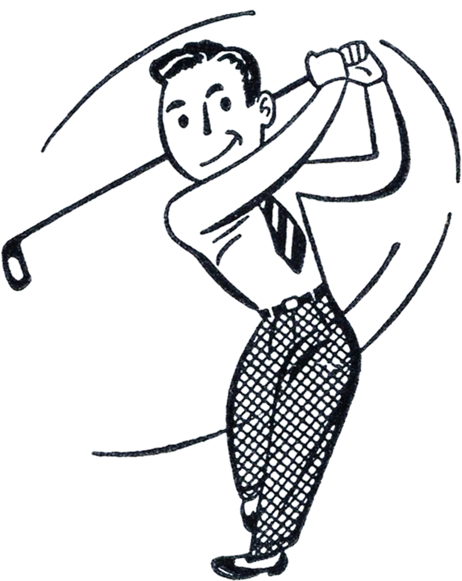 Golf Clipart Black And White - Free Clipart Images