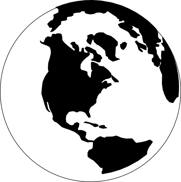 Earth Clipart Black And White - Free Clipart Images