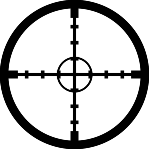 Dual Circle Crosshairs clip art - vector clip art online, royalty ...