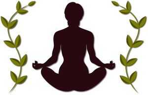 Yoga Clipart Image - Holistic Meditation Yoga Design of a Woman in ...