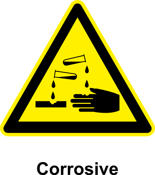 Sign Corrosive clip art - vector clip art online, royalty free ...
