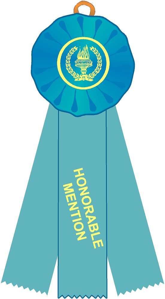 Honorable Mention Stock Three Streamer Rosette Ribbon by Saymore ...
