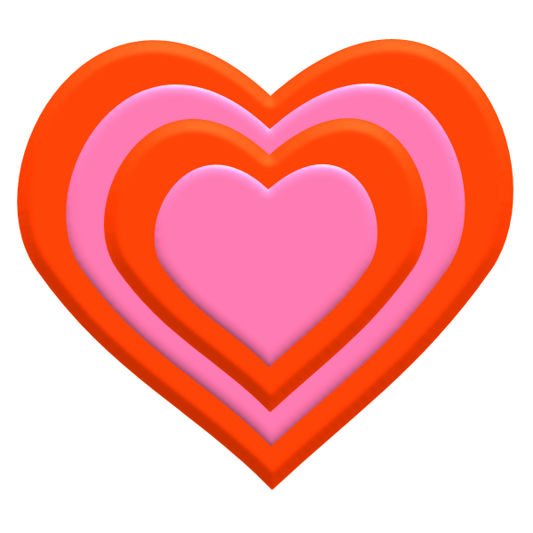 All Free Digital Scrapbook transparent png hearts of different ...