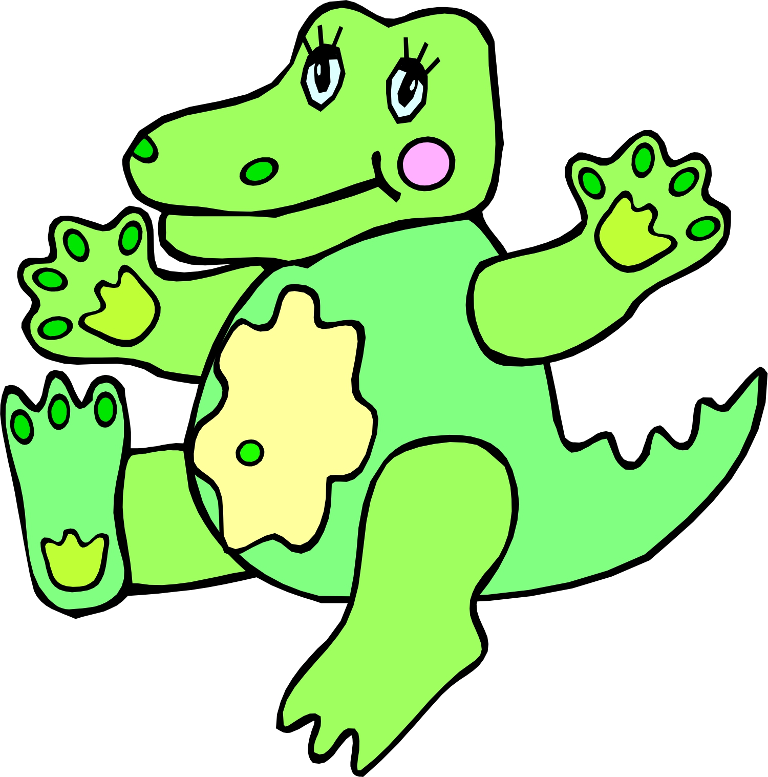 Cartoon Alligator Clipart