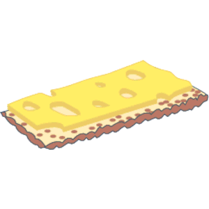 Christmas cheese and crackers clipart